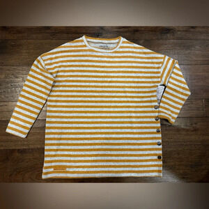 Simply Southern Carmel Colored Striped Sweater- XL